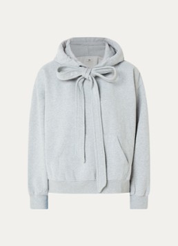 Levi's Dames Hoodie met strikkraag in de kleur Lichtgrijs