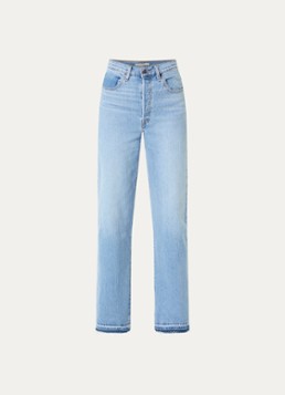 Levi's Dames High waist straight leg jeans met medium wassing in de kleur Indigo