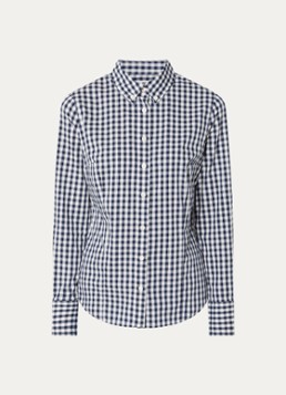 Levi's Dames Blouse met ruitdessin in de kleur Donkerblauw