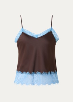 Levi's Dames Lynn top met kant in de kleur Bruin