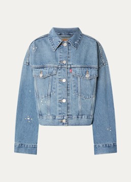 Levi's Dames Spijkerjas met borstzakken in de kleur Indigo