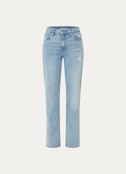Levi's Dames 723 high waist slim fit jeans met lichte wassing in de kleur Indigo
