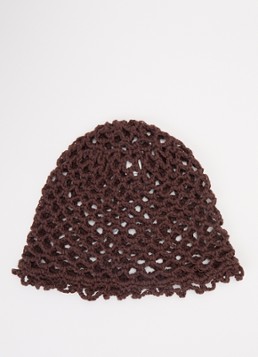 Becksöndergaard Dames Croha muts van crochet in de kleur Bruin, maat: One Size