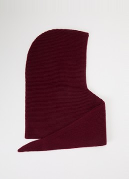 Becksöndergaard Dames Tie sjaal met capuchon van wol in de kleur Bordeauxrood, maat: ONE SIZE