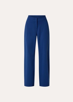 Expresso Dames High waist straight fit pantalon met steekzakken in de kleur Royalblauw