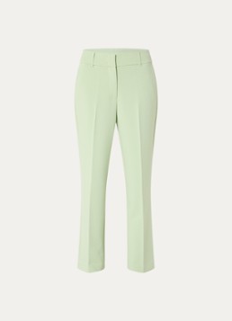 Expresso Dames High waist straight fit pantalon met steekzakken in de kleur Lichtgroen