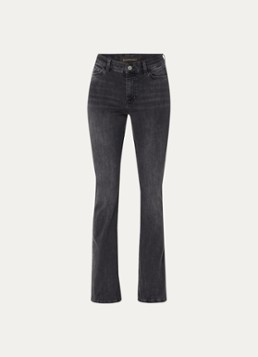 Expresso Dames Noos mid waist flared jeans met gekleurde wassing in de kleur Donkergrijs