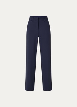 Expresso Dames High waist flared fit broek met steekzakken in de kleur Donkerblauw