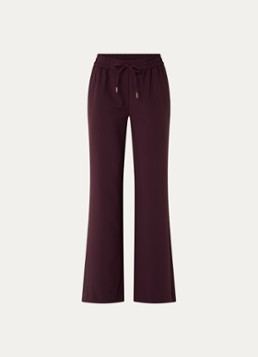 Expresso Dames Mid waist flared fit broek met steekzakken in de kleur Aubergine