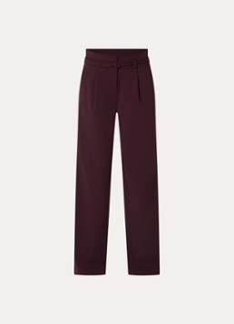 Expresso Dames High waist wide fit pantalon met steekzakken in de kleur Aubergine