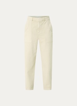Expresso Dames High waist wide fit jeans met steekzakken in de kleur Lichtgeel