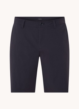 Armani Heren Straight fit korte chino met stretch en steekzakken in de kleur Donkerblauw