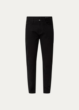 Armani Heren Tapered fit jeans met steekzakken in de kleur Diepzwart