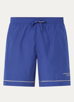 Armani Heren Zwemshort met logo in de kleur Donkerblauw