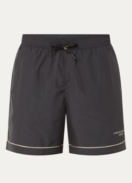 Armani Heren Zwemshort met logo in de kleur Antraciet