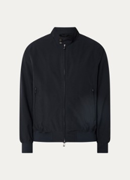 Armani Heren Bomberjack met steekzakken in de kleur Donkerblauw