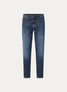 Armani Heren Slim fit jeans met medium wassing en steekzakken in de kleur Indigo