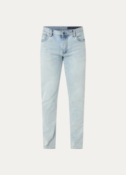 Armani Heren Slim fit jeans met steekzakken in de kleur Lichtblauw