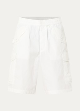 Armani Heren Straight fit korte broek met steekzakken in de kleur Wit
