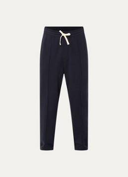 Armani Heren Tapered fit joggingbroek met steekzakken in de kleur Donkerblauw