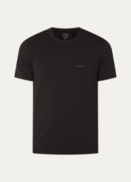 Armani Heren T-shirt met 3D logo in de kleur BLACK-UC001