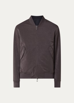 Armani Heren Bomberjack met steekzakken in de kleur Antraciet