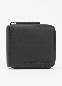 Armani Heren Portemonnee met logo in de kleur Zwart