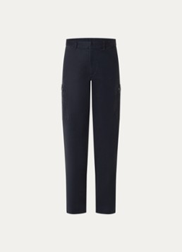Armani Heren Straight fit broek met ritszakken in de kleur Donkerblauw