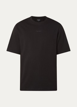 Armani Heren T-shirt met logo in de kleur BLACK-UC001