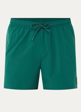 Armani Heren Zwemshorts met logo en steekzakken in de kleur Donkergroen
