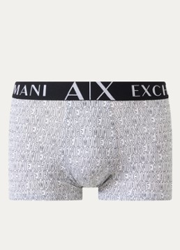Armani Heren Boxershorts met logoprint in de kleur Wit
