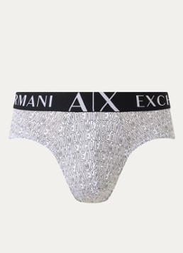 Armani Heren Boxershorts met logoprint in de kleur Wit