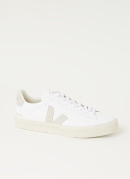 Veja Dames Campo sneaker van leer in de kleur Grijs, maat: 37