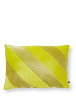 HKliving Striped Velvet sierkussen 60 x 40 cm Olijfgroen - Deal