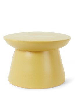 HKliving Earthenware bijzettafel 49 cm Okergeel - Deal