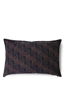 HKliving DORIS for HKliving: Art Deco sierkussen 60 x 40 cm Donkerbruin - Deal