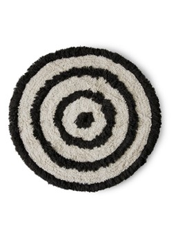 HKliving Mono badmat ø80 cm Wit - Deal