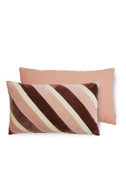 HKliving Striped sierkussen 60 x 35 cm Lichtroze - Deal