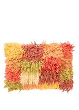 HKliving Fluffie Rag sierkussen 60 x 40 cm Multicolor - Deal