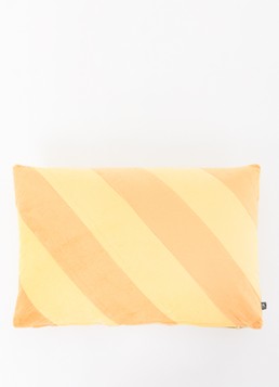 HKliving Striped Velvet sierkussen 40 x 60 cm Geel - Deal