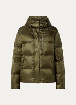 Ralph Lauren Dames Puffer jack met donsvulling en afneembare capuchon in de kleur Olijfgroen, maat: L