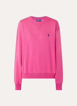 Ralph Lauren Dames Sweater met logoborduring in de kleur Donkerroze, maat: L