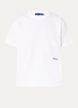 Ralph Lauren Dames T-shirt met logo- en backprint in de kleur Wit, maat: XS