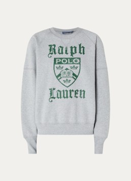 Ralph Lauren Dames Sweater met logoprint in de kleur Grijs, maat: S