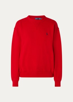 Ralph Lauren Dames Sweater met logoborduring in de kleur Rood, maat: S