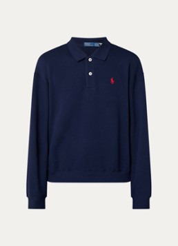 Ralph Lauren Dames Polo van piqué katoen in de kleur Donkerblauw, maat: S