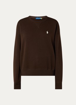 Ralph Lauren Dames Sweater met logoborduring in de kleur Bruin, maat: S