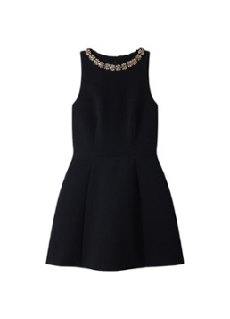 Sandro Dames Mini jurk met strass in de kleur Zwart
