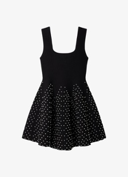Sandro Dames Mini jurk met strass in de kleur Zwart