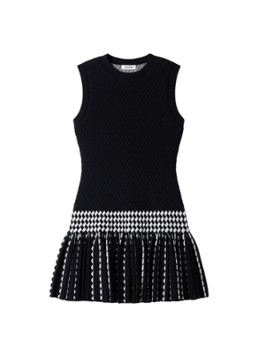Sandro Dames Mini jurk met structuur in de kleur Zwart
